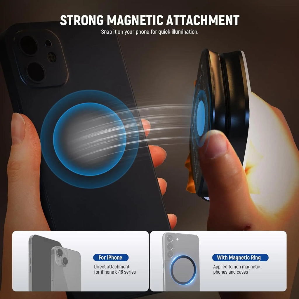 Mini Magnetic LED Light - Multi-Purpose Phone Light for Content Creation, Vlog, Daily Snapshot
